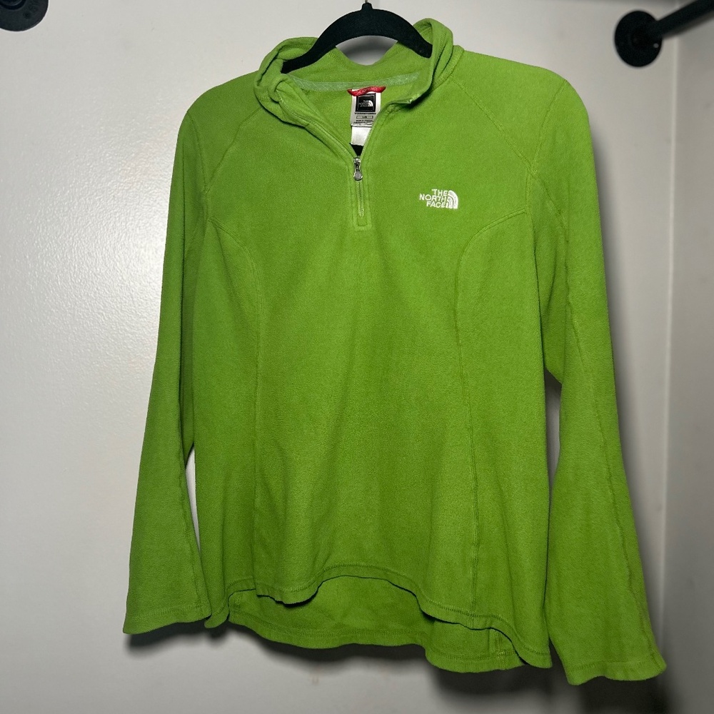 Lime green North face pullover